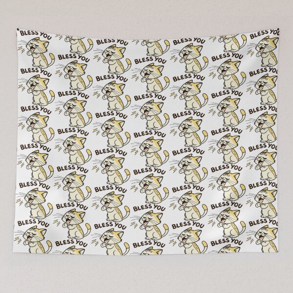 Item preview, Cute Sneezing Cat Funny Pun Design designed and sold by smdrndr.