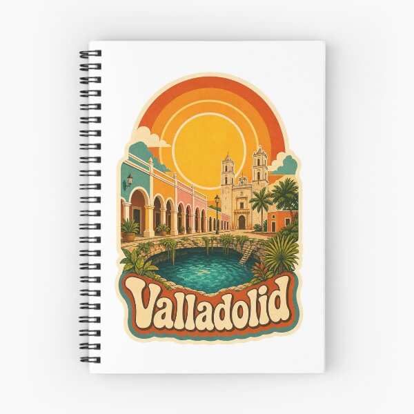 Item preview, Valladolid Mexico Travel Souvenir - Retro Illustration designed and sold by VisualArtsOasis.