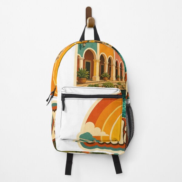 Item preview, Valladolid Mexico Travel Souvenir - Retro Illustration designed and sold by VisualArtsOasis.