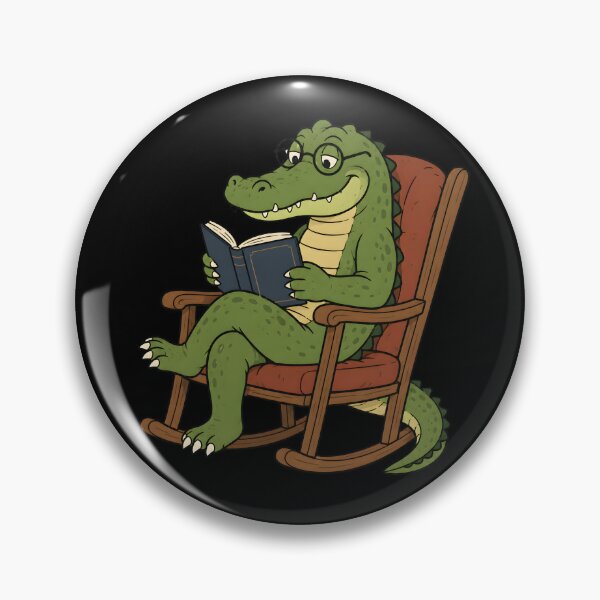 Item preview, Alligator Reading Awesome Funny Graphic designed and sold by ByDanielDesigns.