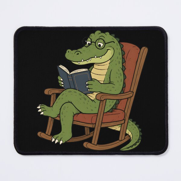 Item preview, Alligator Reading Awesome Funny Graphic designed and sold by ByDanielDesigns.