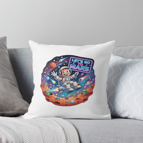 Item preview, Let's Go To Mars Space Cartoon Sticker Souvenir Summer Edition designed and sold by Imaginarium of Chaos falcon88 .