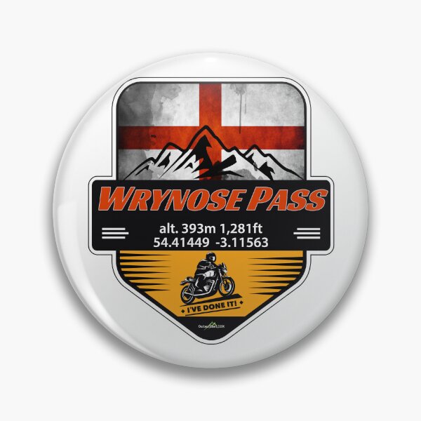 Item preview, Wrynose Pass Lake District England Motorcycle Ive Done It! Sticker 01 designed and sold by OuterShellUK.