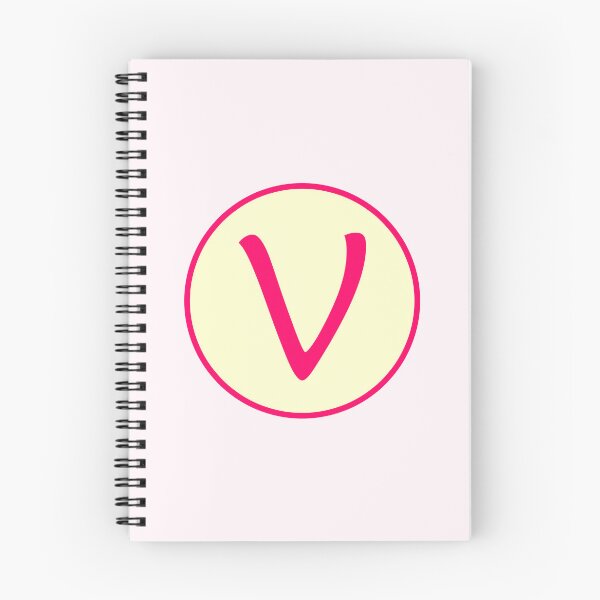 Item preview, Pink Alphabet Letter V Circle designed and sold by Jeallan Designs.