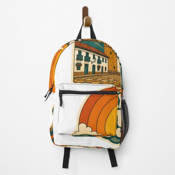 Item preview, Villa de Leyva Colombia Travel Souvenir - Retro Illustration designed and sold by VisualArtsOasis.
