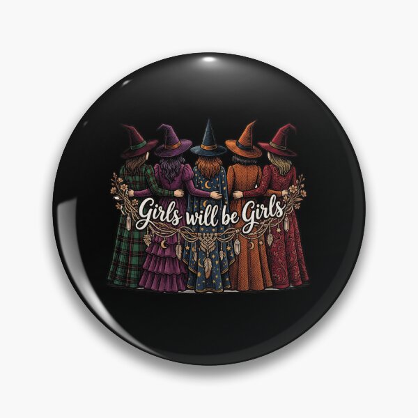 Item preview, Girls Will Be Girls Vintage Witch Coven Graphic designed and sold by AdyKurniawan.