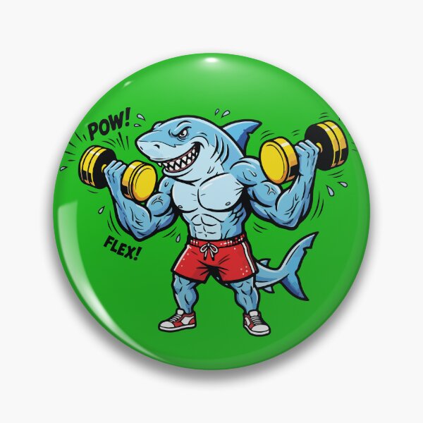 Item preview, Gym Shark Lifting Weights Bodybuilder designed and sold by BrownHorse90s.