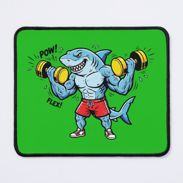 Item preview, Gym Shark Lifting Weights Bodybuilder designed and sold by BrownHorse90s.