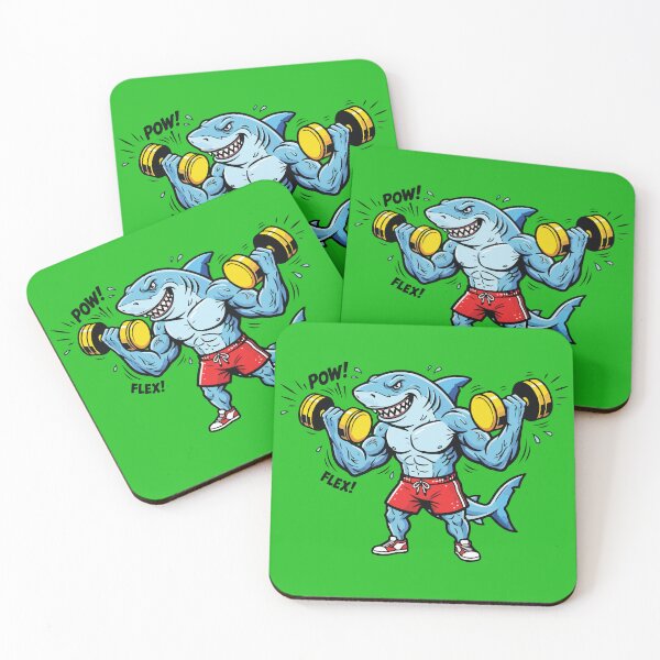 Item preview, Gym Shark Lifting Weights Bodybuilder designed and sold by BrownHorse90s.