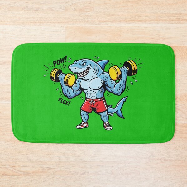 Item preview, Gym Shark Lifting Weights Bodybuilder designed and sold by BrownHorse90s.