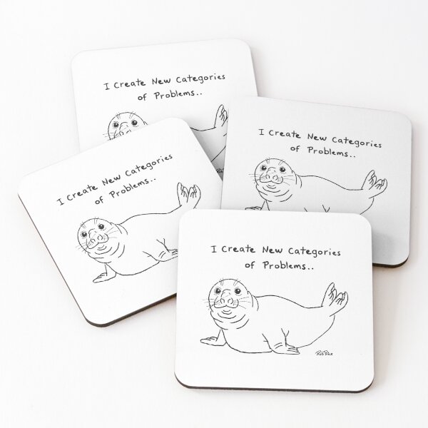 Item preview, Neil the Seal-  I create new categories of problems.. designed and sold by Rob Price.