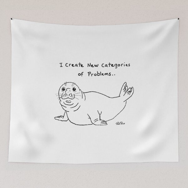 Item preview, Neil the Seal-  I create new categories of problems.. designed and sold by Rob Price.