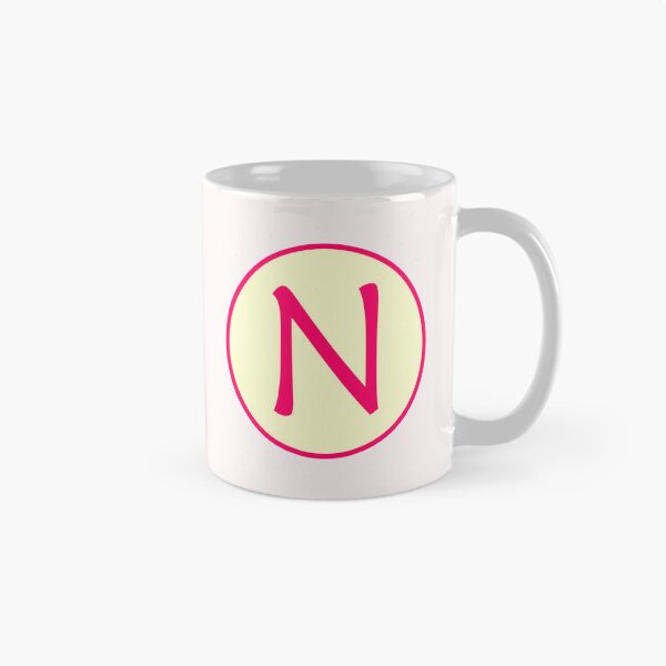 Item preview, Pink Alphabet Letter N Circle designed and sold by Jeallan Designs.