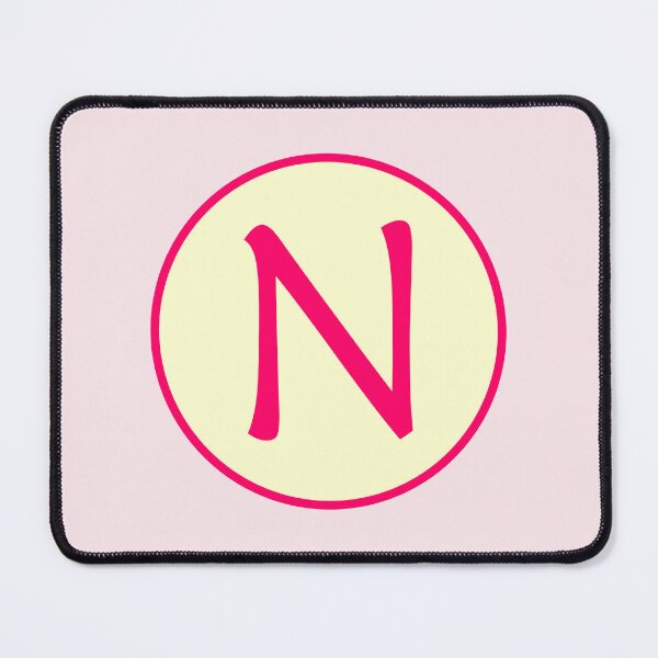 Item preview, Pink Alphabet Letter N Circle designed and sold by Jeallan Designs.
