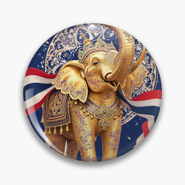 Item preview, Thai Lucky Elephant — Thailand Flag Art designed and sold by NUFADE.