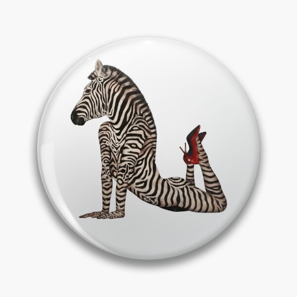 Item preview, Surreal Zebra Woman Optical Illusion Fashion Art T-Shirt designed and sold by blawdi.