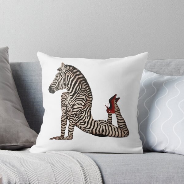 Item preview, Surreal Zebra Woman Optical Illusion Fashion Art T-Shirt designed and sold by blawdi.