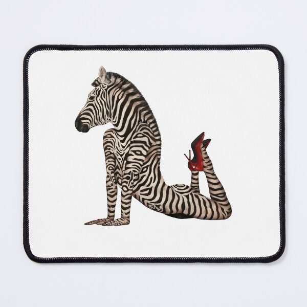 Item preview, Surreal Zebra Woman Optical Illusion Fashion Art T-Shirt designed and sold by blawdi.