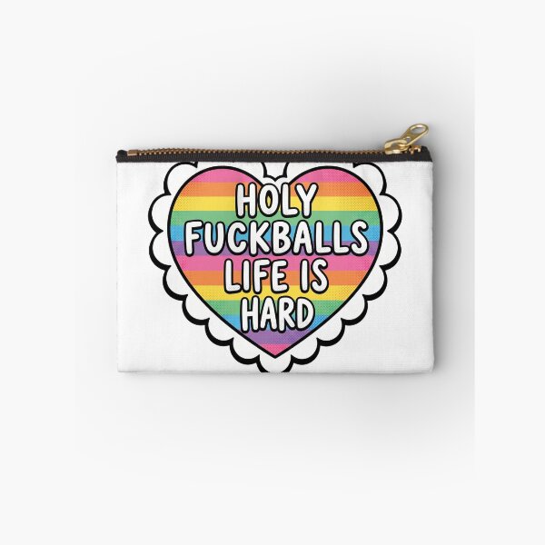Item preview, Holy Fuckballs Life Is Hard Pastel Rainbow Heart designed and sold by AdyKurniawan.