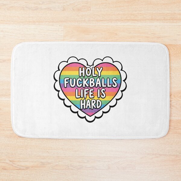 Item preview, Holy Fuckballs Life Is Hard Pastel Rainbow Heart designed and sold by AdyKurniawan.