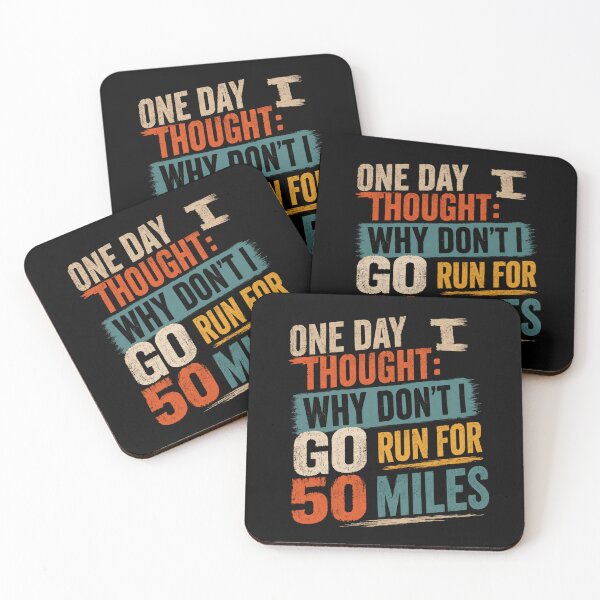 Item preview, One Day I Thought: Why Don't I Go Run For 50 Miles Ultra Marathon Runner Endurance designed and sold by SkeletonsDanger.