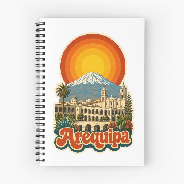 Item preview, Arequipa Peru Travel Souvenir - Retro Illustration designed and sold by VisualArtsOasis.