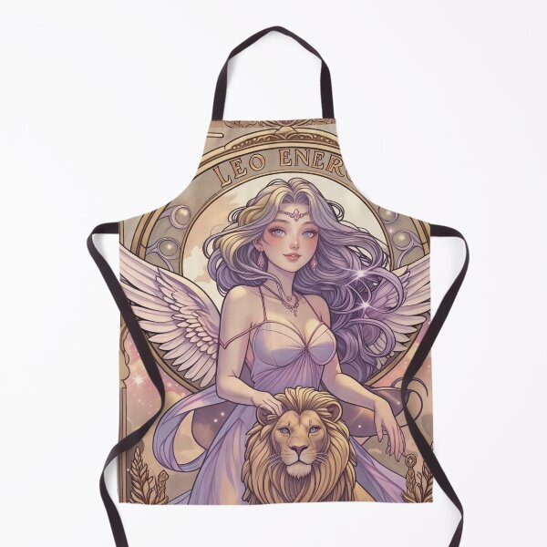 Item preview, Fantasy Angel Girl With Lion – Pastel Purple Aesthetic Art Print | Leo Zodiac Goddess with Lion Art | Leo Energy Celestial Astrology Illustration | Anime Fantasy Girl designed and sold by RSDigitalPrintDesign.