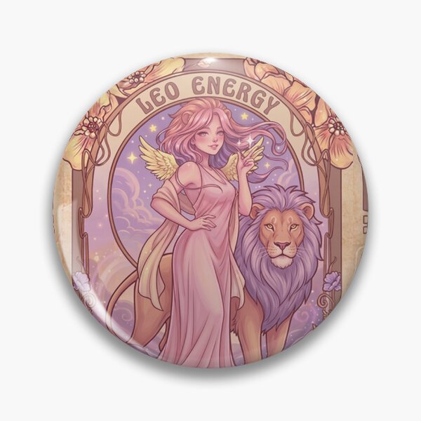 Item preview, Fantasy Angel Girl With Lion – Pastel Purple Aesthetic Art Print | Leo Zodiac Goddess with Lion Art | Leo Energy Celestial Astrology Illustration | Anime Fantasy Girl  designed and sold by RSDigitalPrintDesign.