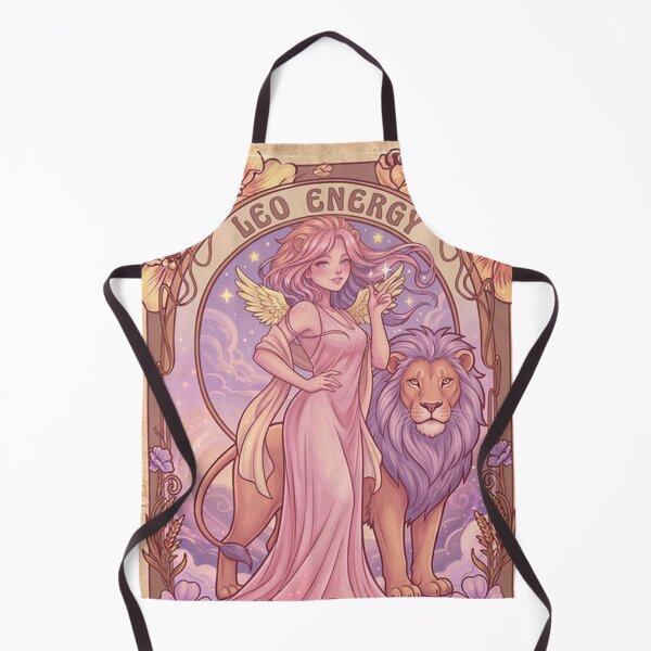 Item preview, Fantasy Angel Girl With Lion – Pastel Purple Aesthetic Art Print | Leo Zodiac Goddess with Lion Art | Leo Energy Celestial Astrology Illustration | Anime Fantasy Girl designed and sold by RSDigitalPrintDesign.