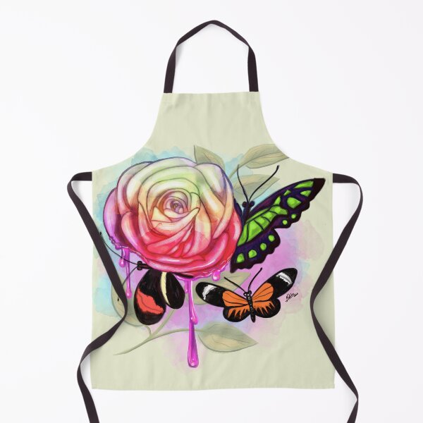 Item preview, Colorful rose full of butterflies  designed and sold by Konopikyu.