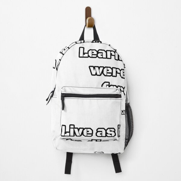 Item preview, Live As If You Die Tomorrow designed and sold by T-domain.
