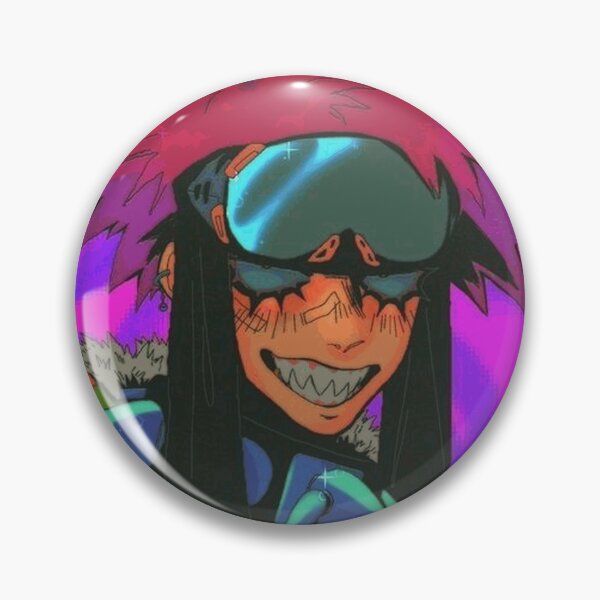 Item preview, Neon Cyberpunk Anime Character with Blue Goggles designed and sold by TobinAshcroft.