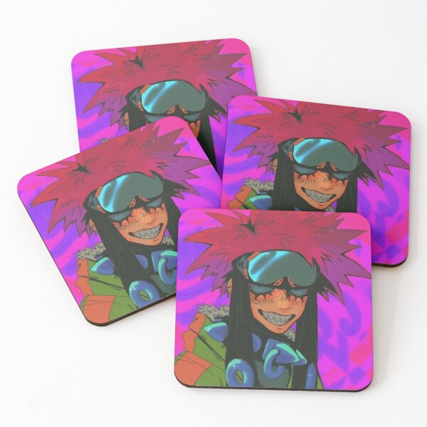 Item preview, Neon Cyberpunk Anime Character with Blue Goggles designed and sold by TobinAshcroft.