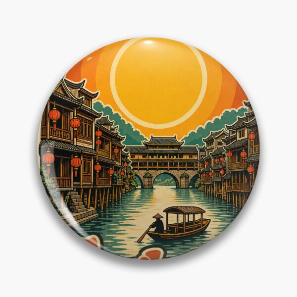 Item preview, Fenghuang China Travel Souvenir - Retro Illustration designed and sold by VisualArtsOasis.