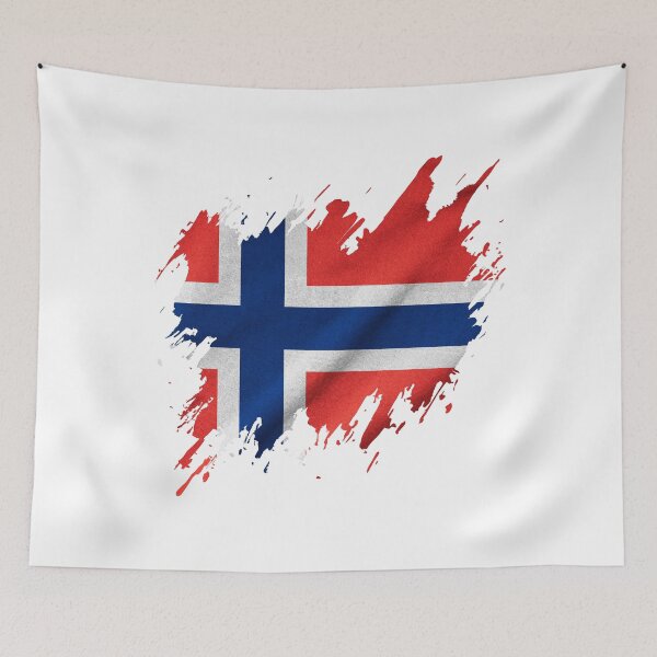 Item preview, Grunge Norwegian flag, Norwegian pride designed and sold by Dressyourflag.