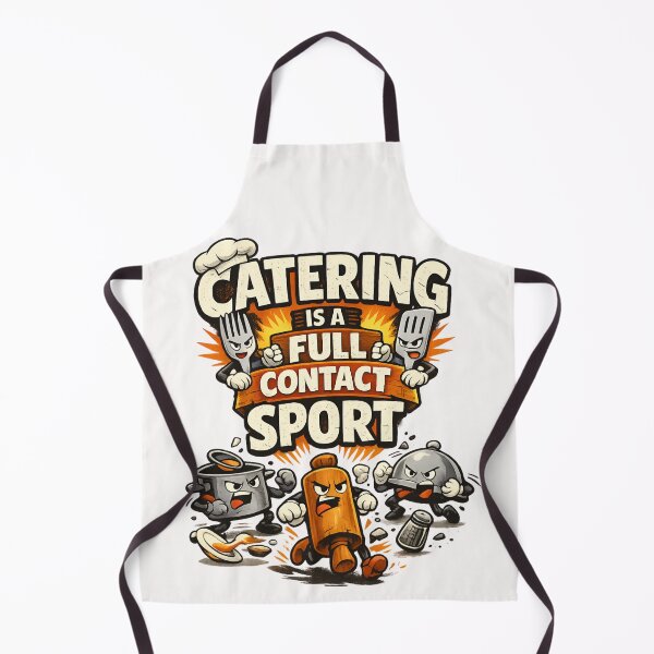 Item preview, Catering Is a Full Contact Sport - Funny Chef Kitchen designed and sold by SidTastic .