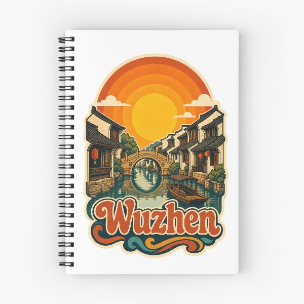Item preview, Wuzhen China Travel Souvenir - Retro Illustration designed and sold by VisualArtsOasis.