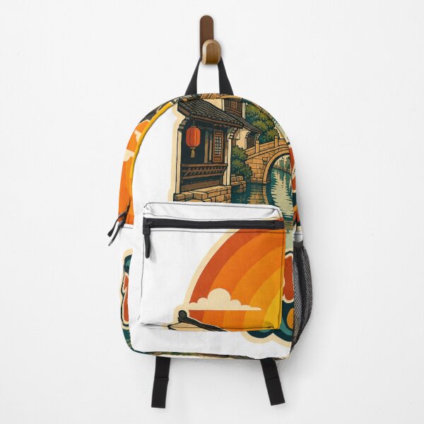 Item preview, Wuzhen China Travel Souvenir - Retro Illustration designed and sold by VisualArtsOasis.
