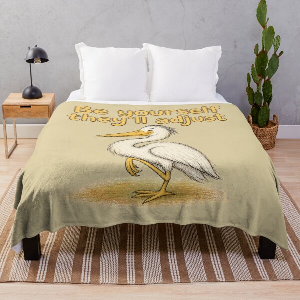 Item preview, Be Yourself, They’ll Adjust Heron designed and sold by ChirpInc.
