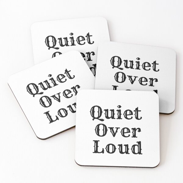 Item preview, Quiet Over Loud Aesthetic Minimalist Mindfulness Quote Tee designed and sold by FarazDesign110.
