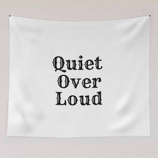 Item preview, Quiet Over Loud Aesthetic Minimalist Mindfulness Quote Tee designed and sold by FarazDesign110.