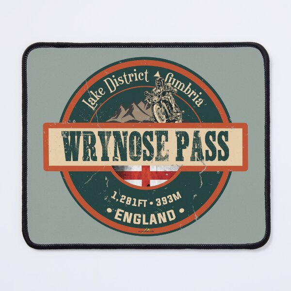 Item preview, Wrynose Pass Lake District England Motorcycle Sticker 02 designed and sold by OuterShellUK.