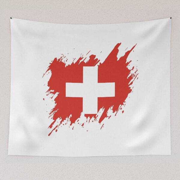 Item preview, Grunge Swiss flag, Swiss pride designed and sold by Dressyourflag.
