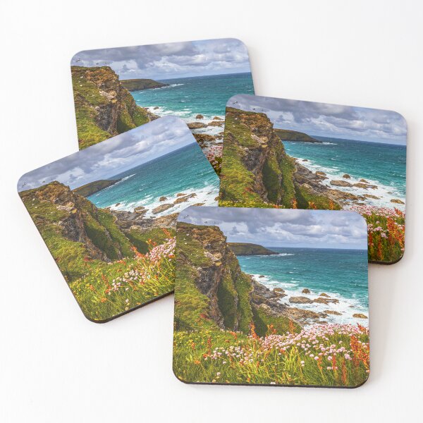 Item preview, Wildflowers and Dramatic Cliffs at Hell's Mouth, Cornwall, England designed and sold by Paul Thompson Photography.