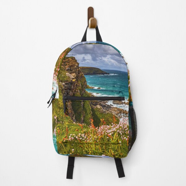 Item preview, Wildflowers and Dramatic Cliffs at Hell's Mouth, Cornwall, England designed and sold by Paul Thompson Photography.