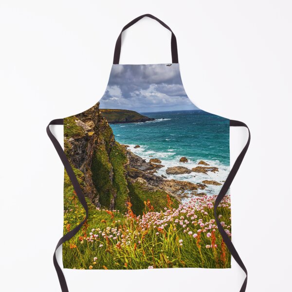 Item preview, Wildflowers and Dramatic Cliffs at Hell's Mouth, Cornwall, England designed and sold by Paul Thompson Photography.