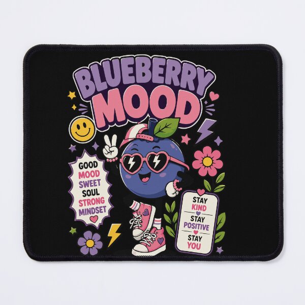 Item preview, Blueberry Mood Cute Positive Berry Character with Sweet Soul and Strong Mindset Inspiration designed and sold by Huddy-clothes.