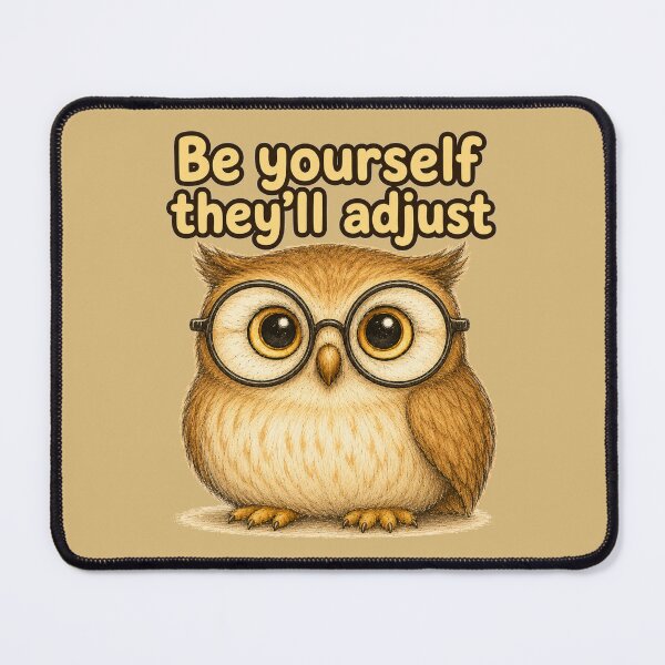 Item preview, Be Yourself, They’ll Adjust Owl designed and sold by ChirpInc.