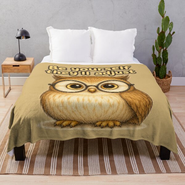 Item preview, Be Yourself, They’ll Adjust Owl designed and sold by ChirpInc.