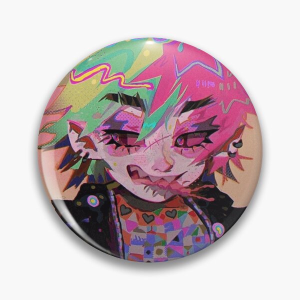 Item preview, Neon Glitch Art Edgy Anime Character designed and sold by TobinAshcroft.